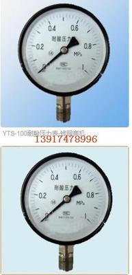 YTS-100耐酸壓力表0-0.25MPA